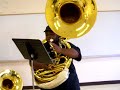 Me playing sousaphone Me playing sousaphone