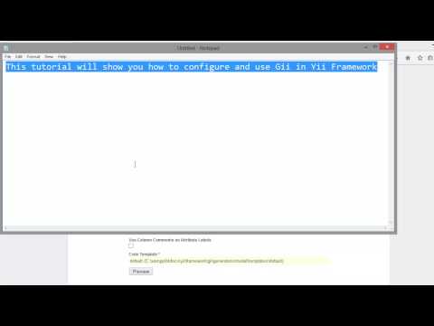 how to enable gii in yii framework