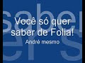 Você só quer saber de folia Você só quer saber de folia