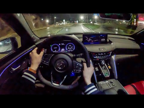 2024 Acura TLX Type S - POV Night Drive (Binaural Audio)