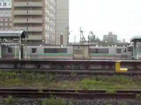 千歳線　札幌行き普通発車