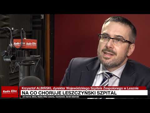 O tym się mówi - Krzysztof Albiński, dyrektor... :: Gość: Krzysztof Albiński, dyrektor Wojewódzkiego Szpitala Zespolonego w LesznieRozmawia: Jarek AdamekLink do artykułu: https://elka.pl/content/view/113997/80/