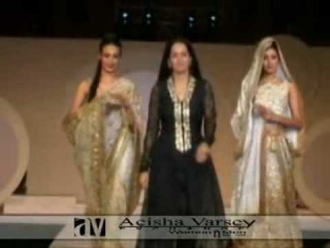 bollywood fashion shows - aeisha varsey indian fashion show.