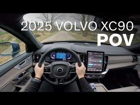 2025 volvo xc90 t8 awd pov test drive