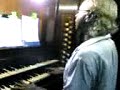 Johnny Purty playing the organ