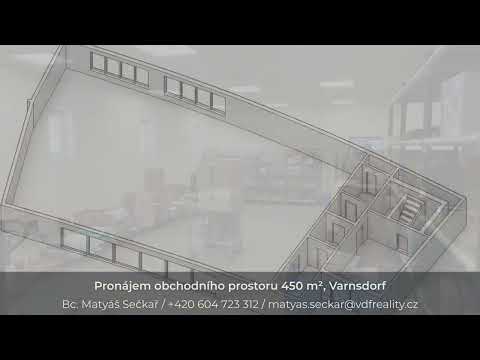 Video Pronájem obchodního prostoru 450 m², Varnsdorf