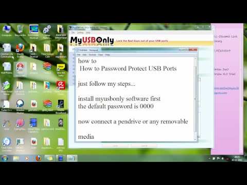 how to lock usb port