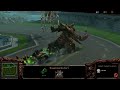 Oh goodness, what a wacky race! This is a map I made in the SC2 beta editor, the day after it was released. Major kudos goes to Scmapper.ebret whose code for third person cam and key movement I cannibalized and redid to some extent. I plan on doing a bunch of work on this map to actually make it a fun little diversion, but I'm happy with where it is for a day one. Viva the SC2 editor!