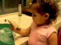 Baby Washes Dishes and Eats the Sponge ~