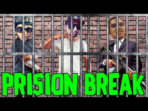 GTA V DESAFIOS #4 - PRISION BREAK! (com TerrorBionic e Kazzio)