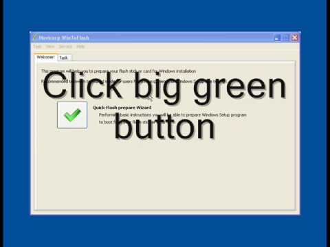 How to install windows xp from a usb flash (WinToFlash)