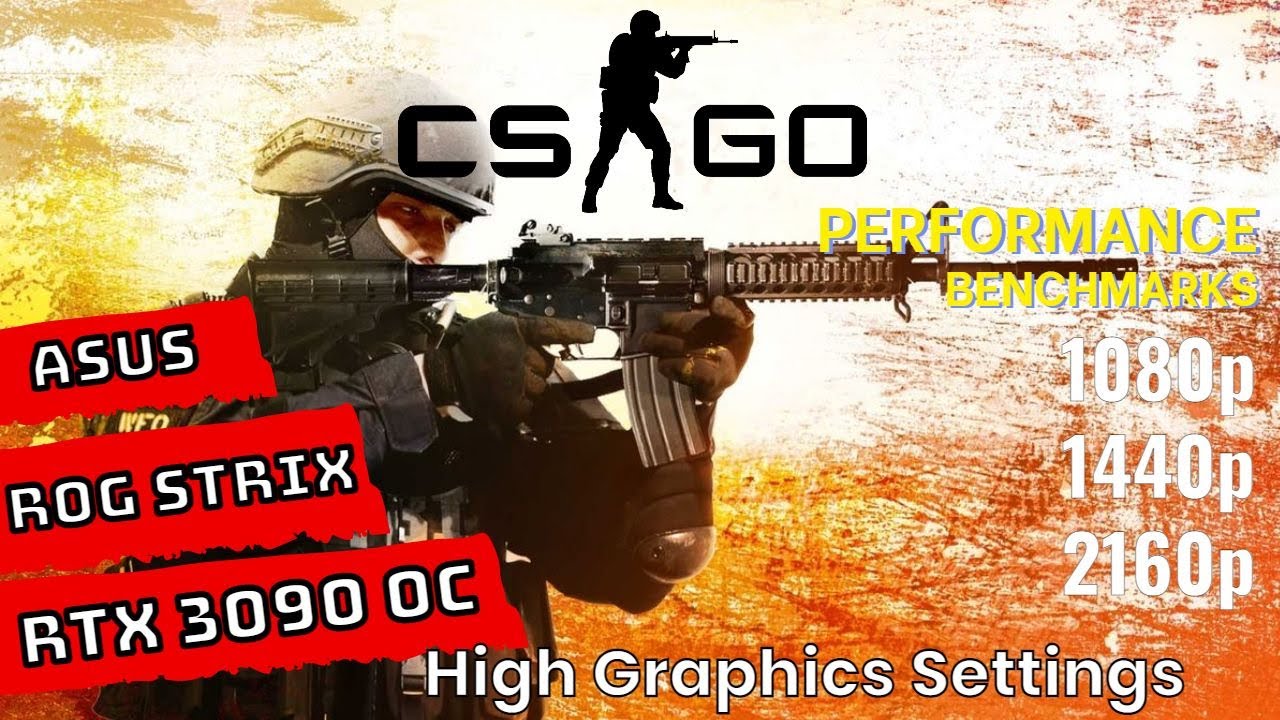 Counter Strike Global Offensive CSGO RTX 3090 Benchmarks 1080p | 1440p | 4K [ROG STRIX RTX 3090 OC]