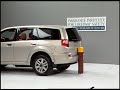 Crash Test 2002 Isuzu Axiom ( 5 M.P.H)  Rear into Pole IIHS