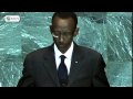 us president barack obama, china's president hu jin tao, rwanda's paul kagame and former us vice president al gore were among the world leaders who met in new york on tuesday to reinvigorate the political process that is to lead to a new global deal on cutting carbon emissions at the cop15 meeting in copenhagen in december. footage supplied by the un audiovisual services.