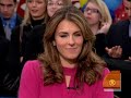 actress and model elizabeth hurley along with friend and breast cancer survivor, marisa acocella marchetto, appeared on 
