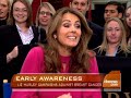 actress and model elizabeth hurley along with friend and breast cancer survivor, marisa acocella marchetto, appeared on 