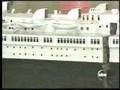 25 Foot Queen Mary Made of 814,000 Toothpicks by Wayne Kusy