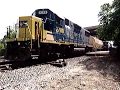 CSX 6160 & 2788 pick up some cars at Rt. 100 Industrial Park Spur in Hanover, Maryland