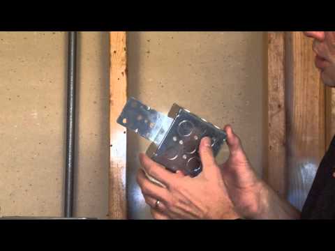 how to attach junction box to stud