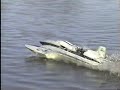 1/8th Scale Hydroplane Notre Dame Near Blow Over