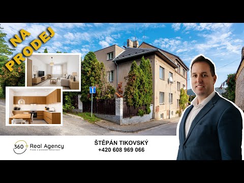 Video Rodinný dům s duší, prostorem a potenciálem – Praha-Zbraslav, ul. Košíkářská.