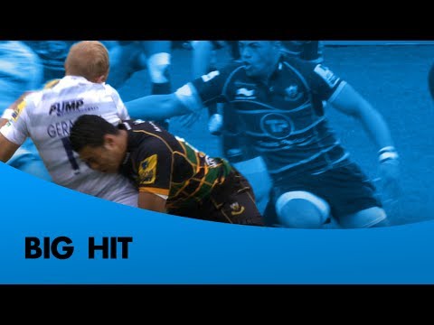 George Pisi's big hit on Shane Geraghty