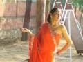 videos de Orange Faux Georgette Saree with Blouse