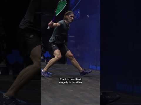 There are three actions that take place as a player drives into a lunge movement on their shot