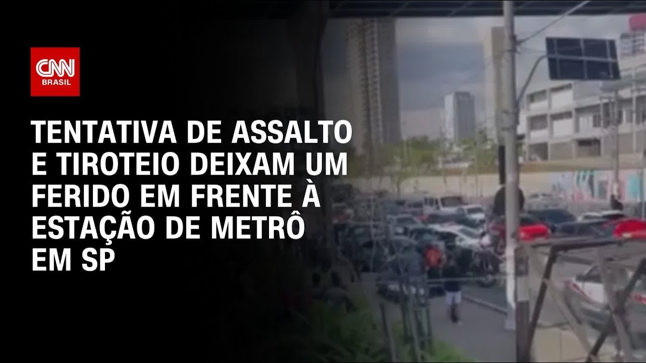 SP: Tiroteio após tentativa de assalto deixa um baleado em frente à estação Vila Sônia | AGORA CNN