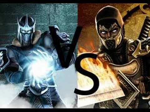 reptile sub zero and scorpion. Scorpion vs Sub-Zero theme