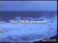 Cruise ship in tropical storm waves