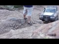 Poughkeepsie Gulch trail is near Ouray and is a side trail of the Alpine Loop. The Wall is the last big obstacle before you get to the top. This is my wife Jo driving our 96 LX450 (FZJ80 Landcruiser) up the wall.