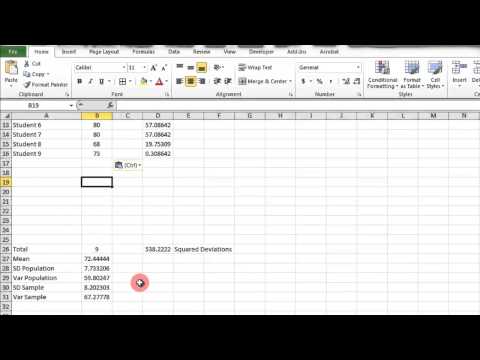 how to determine z score in excel