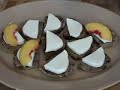 Peach and Mozzarella Bruschetta