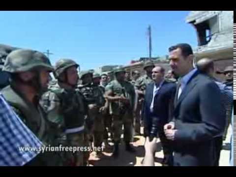syrian president - President al-Assad inspects an army unit in Daraya Aug 01, 2013 * Defense Minister: No one will be able to break the Syrian army * On its 68th annive...