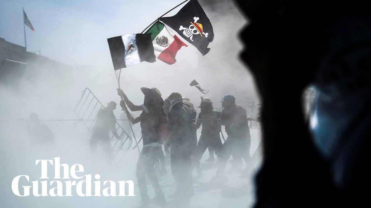 'Gen Z' protesters confront police at National Palace in Mexico City