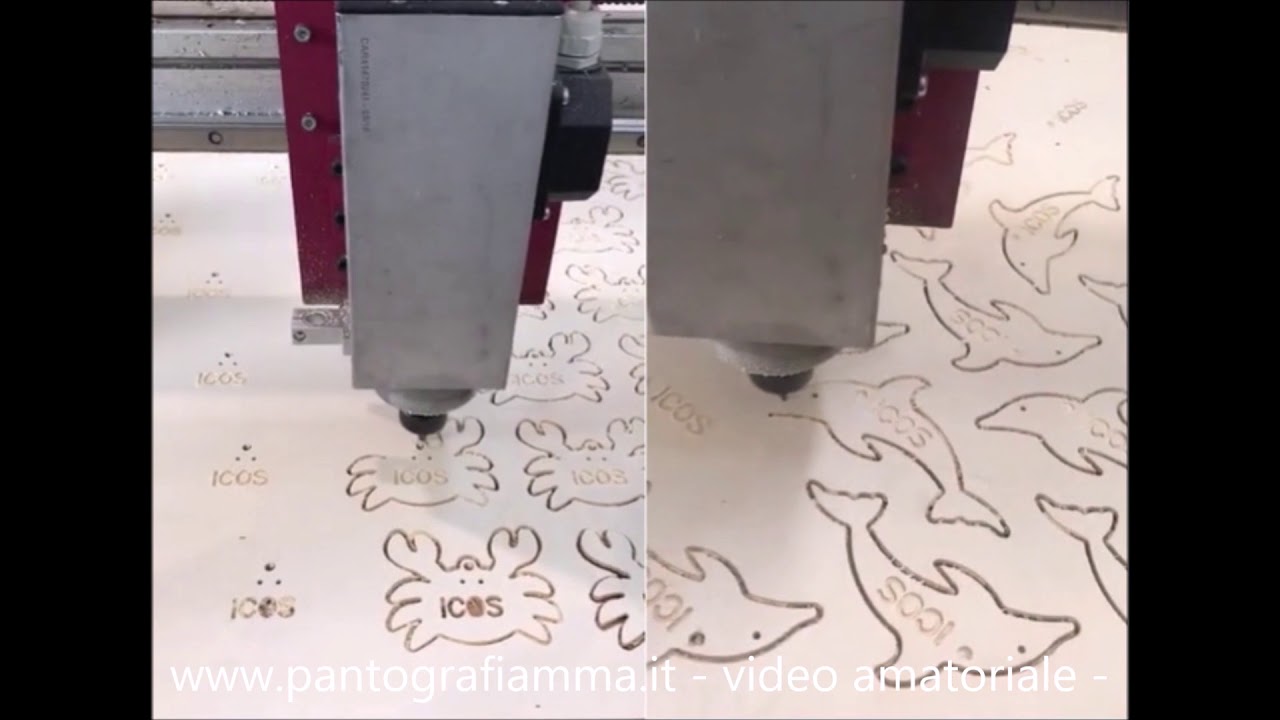 Gadget in legno con Pantografo cnc Q10 AMMA