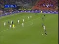 ibrahimovic crosses for vieira to score the equalizer against roma in the 2006 italian supercup.