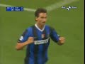 ibrahimovic crosses for vieira to score the equalizer against roma in the 2006 italian supercup.
