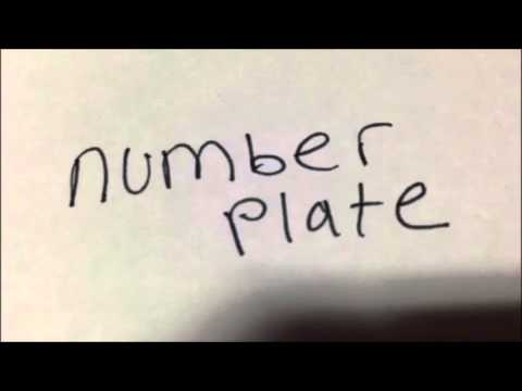 how to bid number plate