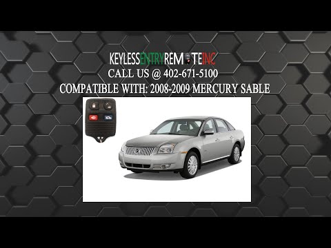 How To Replace Mercury Sable Key Fob Battery 2008 2009