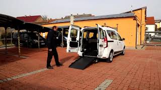 Snížení podlahy + nájezdová rampa ve voze Dacia Dokker