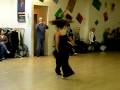 Champion Dancers Arjay Centeno and Melissa Rutz West Coast swing Demo at Two Left Feet Demo