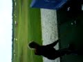 my wee lad on the driving range