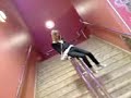 Emily Sliding down Lakeside stairs Emily Sliding down Lakeside stairs