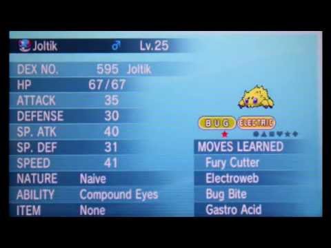 how to get joltik in pokemon y