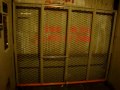 Old Otis Traction Freight elevator in unidentified building at the University of Calgary