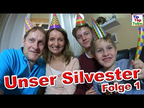 Silvester 2016/17 Folge 1: Knall Bonbon Challenge und Tisch Feuerwerk VLOG TipTapTube