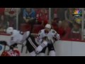 Adam Burish Gets Throat Cut By Skate - blackhawks vs. red wings - may 17 2009