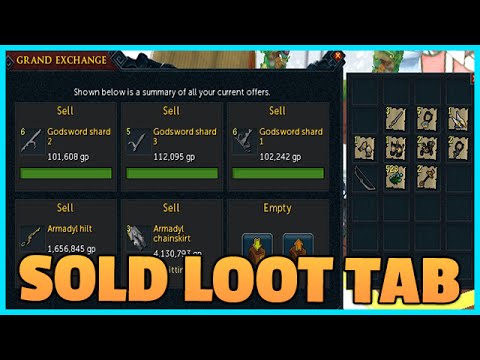 Runescape: Selling Loot Tab + Zammy Pet!